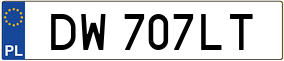 Truck License Plate